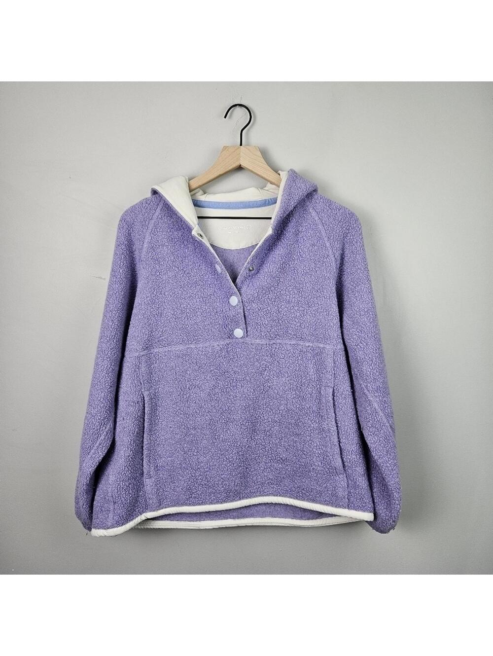 Outdoor Voices Megafleece Pullover Purple Small - Picture 3 of 9